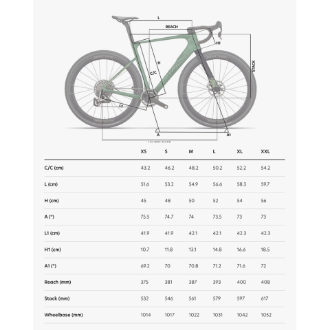 kolo RAVE SLR ID2+FORCE XPLR 1x13+GRAFF48 cream L